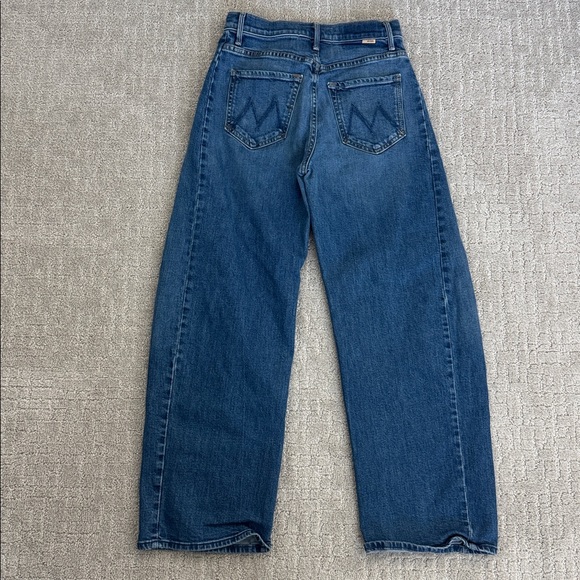 MOTHER Full Pipe Flood Jeans it’s a small world medium wash Size 23 - Picture 8 of 13